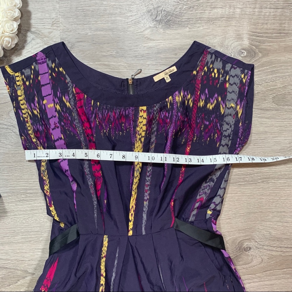 BeBop women’s purple print dress - Picture 4 of 7
